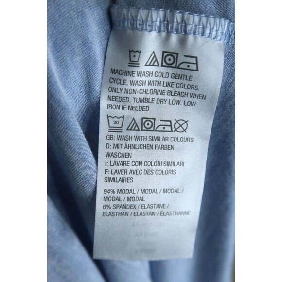 H by Halston T Shirt Gray Short Sleeves Oversized Tee Modal Spandex Womens 2X - Picture 8 of 8